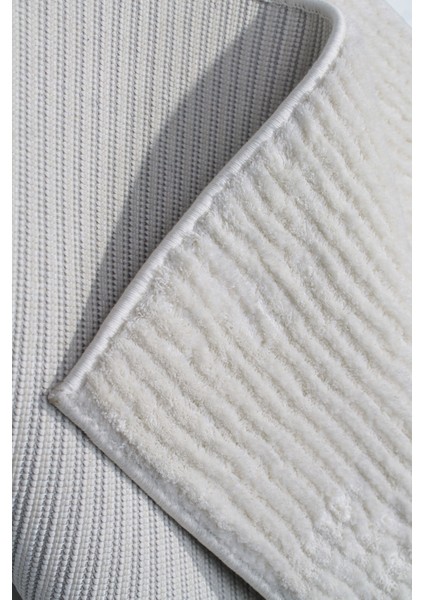 Veron 3601 Krem Yumuşak Dokulu Salon Antre Mutfak Yatak Odası Halı Yolluk