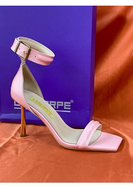 LES050 Pembe Tek Bantlı Platform Topuklu Abiye Ayakkabı Stiletto fiyatları