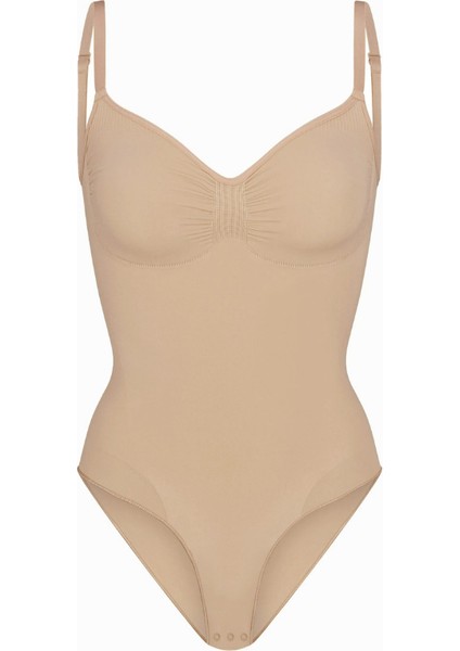 Seamless Sculpt Brief Bodysuit, Dikişsiz, Şekillendirici ve Konforlu Kadın Body