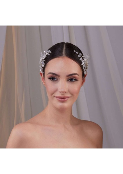 Kristal Boncuklu Gelin Saç Aksesuarı – Çift Taraflı Zarif Tasarım, 2'li Paket indirimleri