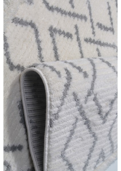 Veron 3609 Krem Yumuşak Dokulu Salon Antre Mutfak Yatak Odası Halı Yolluk