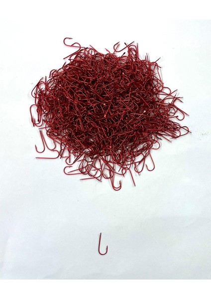 Kırmızı Renkli Düz Iğne 1000 Adet No-11