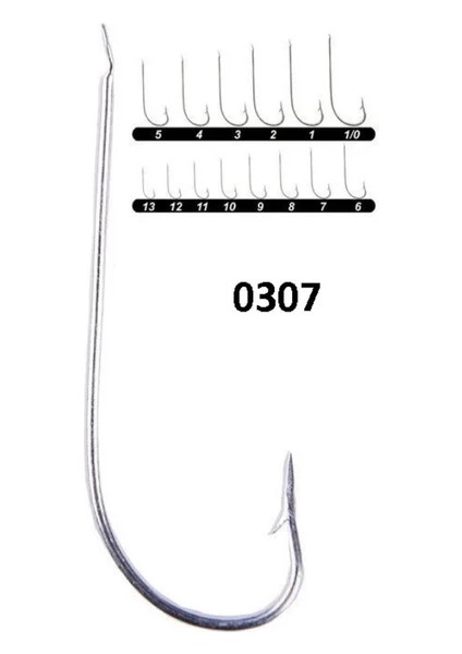 Çapari Iğnesi, 307 Beyaz Çapraz No :9 (1000 Adet)