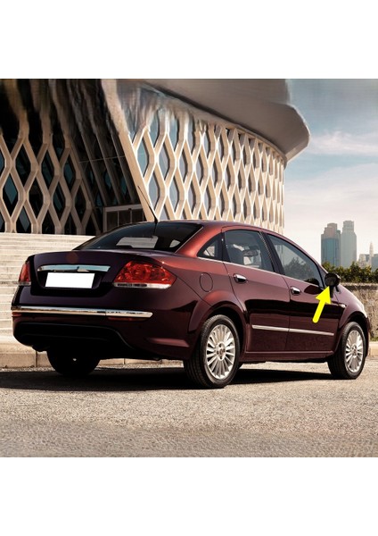 Fiat Linea 2007-2017 Sağ Dış Ayna Camı Elektrikli Isıtmalı 71740497