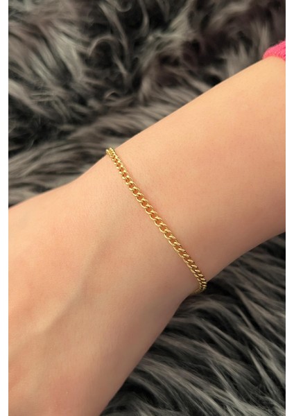 14 Ayar Altın Ince Gurmet Bileklik 2.55 mm modelleri