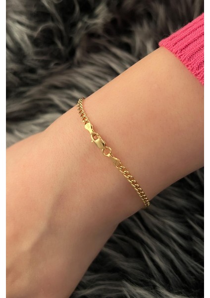 14 Ayar Altın Ince Gurmet Bileklik 2.55 mm fırsatları