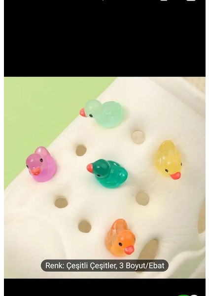 Crocs Jibbitz Terlik Süsü Ördekler 5 Adet Aydınlatma Ördekleri modelleri