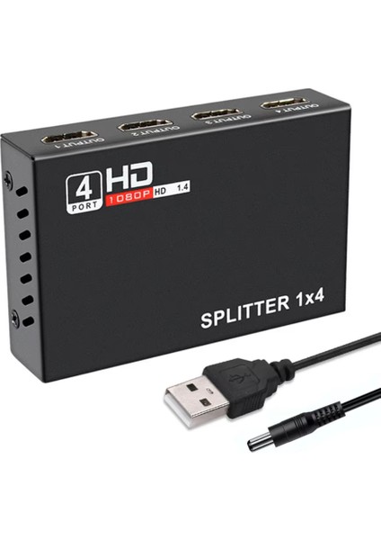 4 Port HDMI Splitter | 4K UHD Full Hd 1080P Monitör Çoklayıcı Adaptör fırsatları
