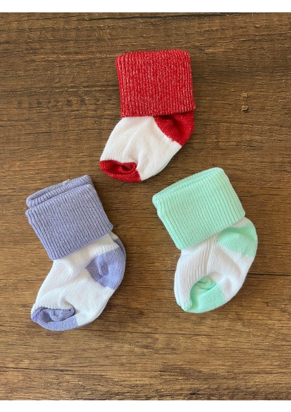 Yenidoğan Kız Erkek Bebek Çocuk 3'lü Çorap fiyatları