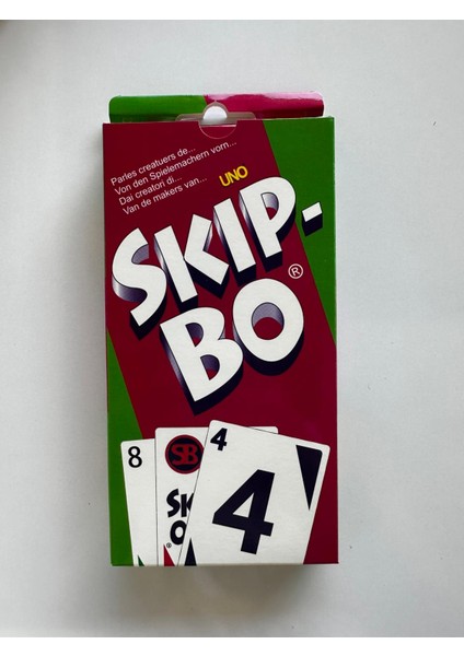 Uno Skip-Bo Oyun Kartları 52370 Skip-Bo Eğlencenin Zirvesi