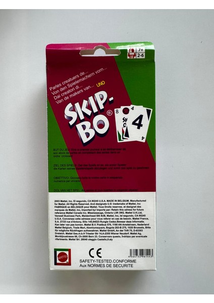 Uno Skip-Bo Oyun Kartları 52370 Skip-Bo Eğlencenin Zirvesi modelleri