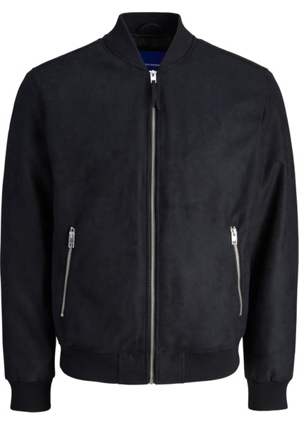Billyburg Erkek Siyah Süet Bomber Ceket 12282919