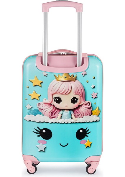 Ultra Light Su Yeşili Kız Çocuk Valizi BLK06 01 modelleri