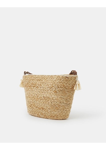 Medium Hasır Çapraz Çanta modelleri