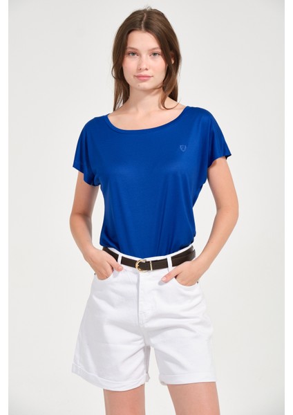 Kadın Regular Fit Tencel Basic Tişört