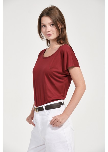 Kadın Regular Fit Tencel Basic Tişört modelleri