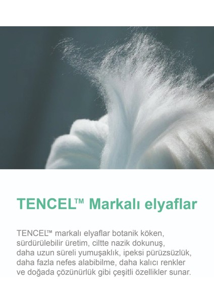 Kadın Regular Fit Tencel Basic Tişört