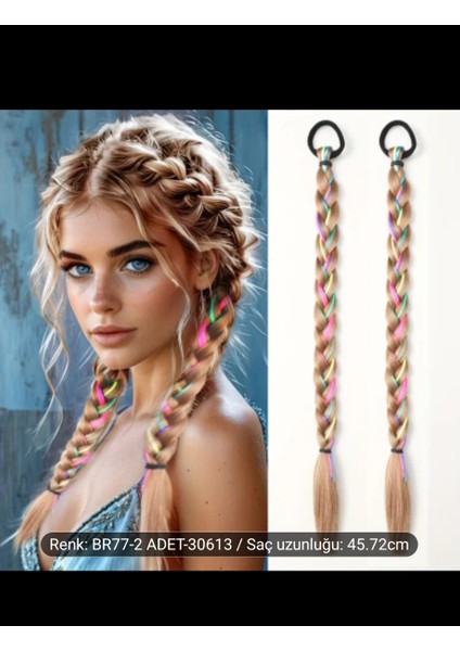 At Kuyrugu Tepelik Takcık Saçlar Fiber Isıya Dayanıklı Takma Saç