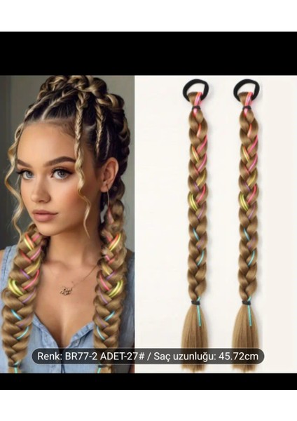 At Kuyrugu Tepelik Takcık Saçlar Fiber Isıya Dayanıklı Takma Saç