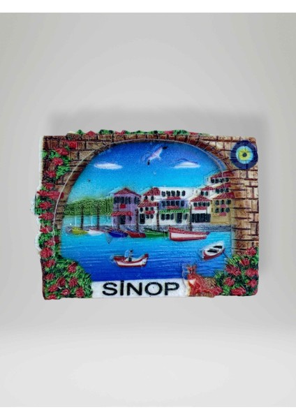 Sinop Temalı Polyester Magnet Buzdolabı Süsü