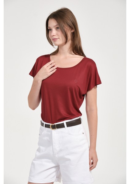 Kadın Regular Fit Tencel Basic Tişört fiyatları