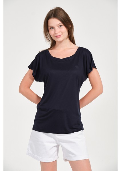 Kadın Regular Fit Tencel Basic Tişört fırsatları