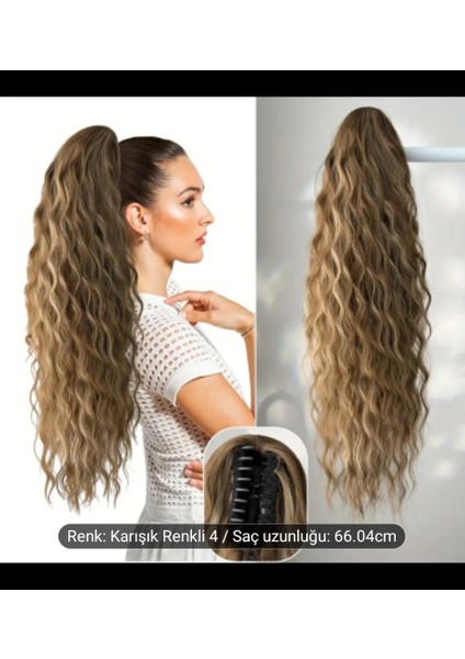 At Kuyrugu Tepelik Takcık Saçlar Fiber Isıya Dayanıklı Takma Saç