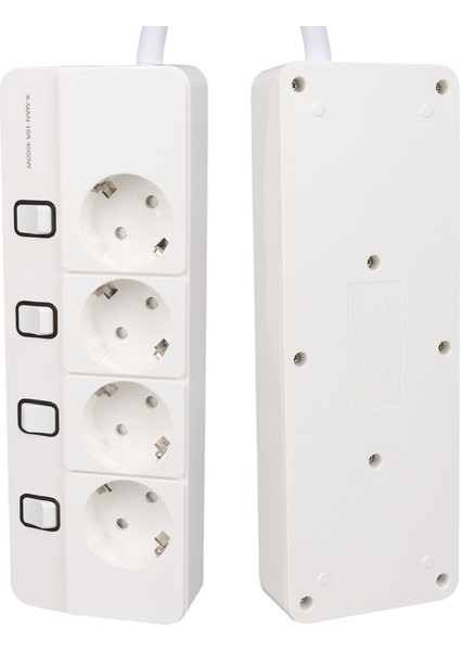 Yamatik X-Man Akım Korumalı Grup Priz 4’lü Ayrı Anahtarlı 1.5 Metre Kablolu 4000w 16 Amper Çocuk Korumalı Elektronik Ürünlerde Tam Koruma Termal Koruma Sigortalı Topraklı modelleri