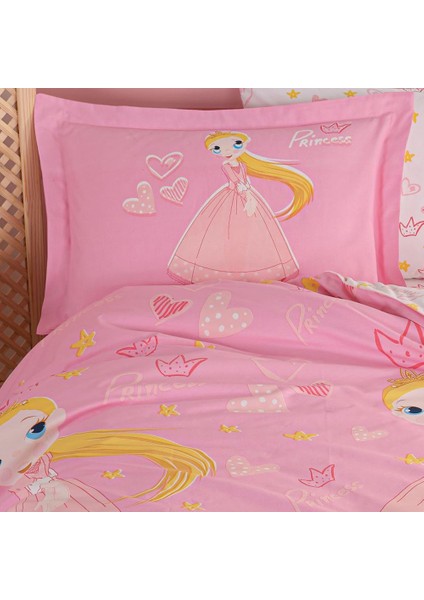 Prenses Pembe - Poplin Studio Tek Kişilik Nevresim Takımı fiyatları