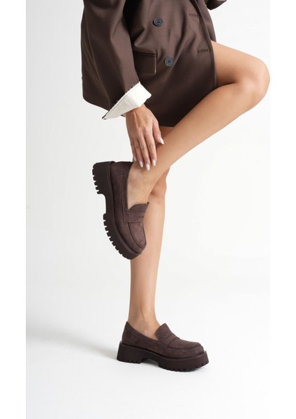 Noir Kadın Günlük Süet Acı Kahve Ayakkabı fırsatları