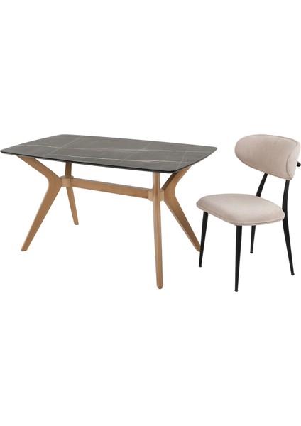 80X140 Siyah-Ceviz Salon ve Mutfak Masası Viktoria Model modelleri