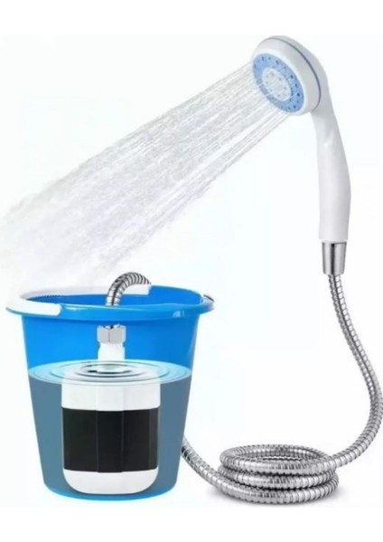 Portatif Şarjlı Kamp Bahçe Outdoor Duş Başlıklı Seyyar Duş Seti 150 cm fiyatları