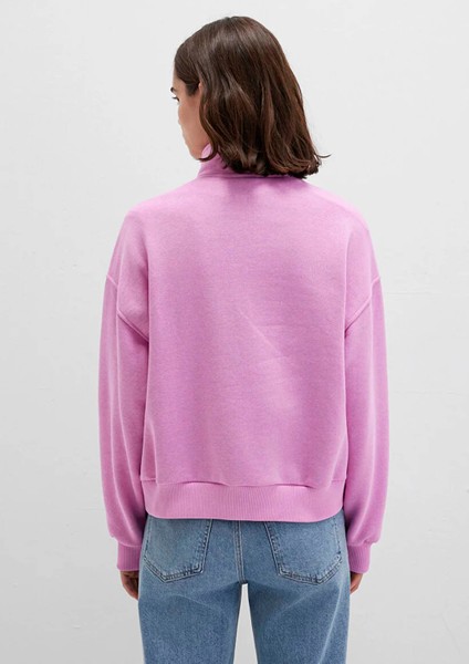 Mavi Logo Baskılı Yarı Fermuarlı Pembe Sweatshirt 1S10373-71067 fırsatları