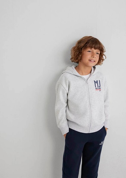 Fermuarlı Gri Erkek Çocuk Sweatshirt M6S10138-88467 fiyatları