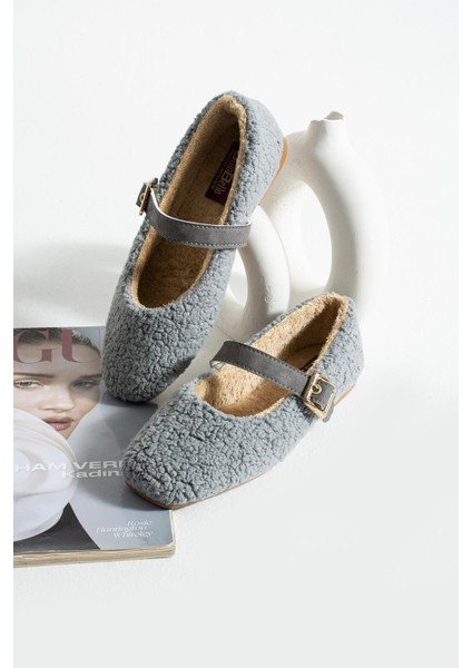 Kadın Kışlık Kemerli Tokalı Peluş Yünlü Tüylü Çeyiz Bohça Pofuduk Ev Içi Dış Mekan Babet fiyatları