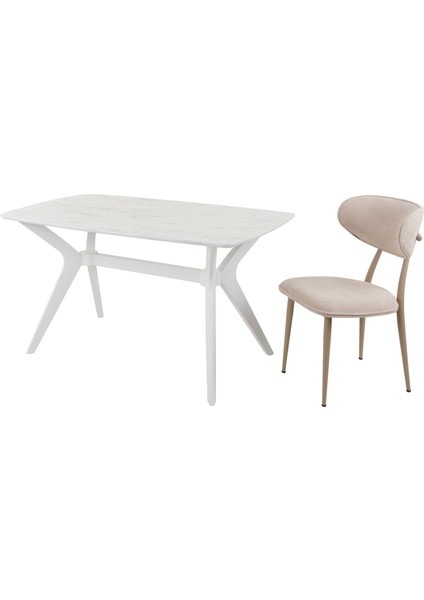 80X140 Marmo-Beyaz Salon ve Mutfak Masası Viktoria Model modelleri