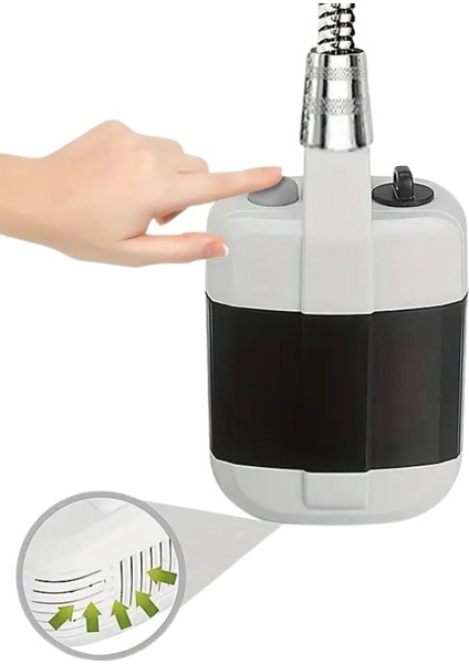 Portatif Şarjlı Kamp Bahçe Outdoor Duş Başlıklı Seyyar Duş Seti 150 cm indirimleri