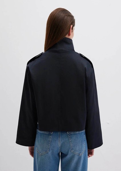 Dik Yaka Kısa Lacivert Ceket 1110708-70497 indirimleri