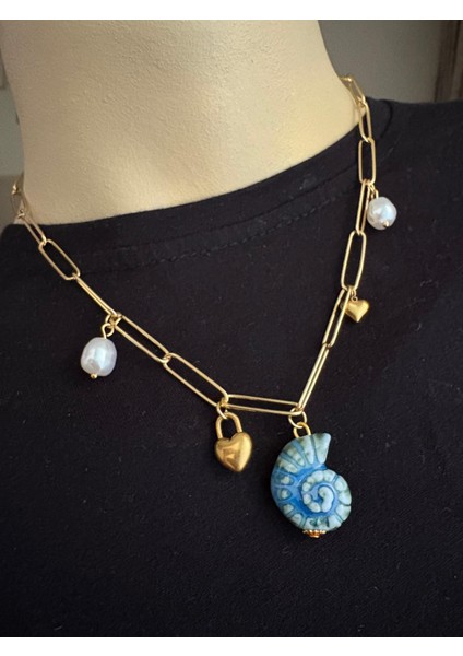 Çelik Charmlı Kolye fiyatları