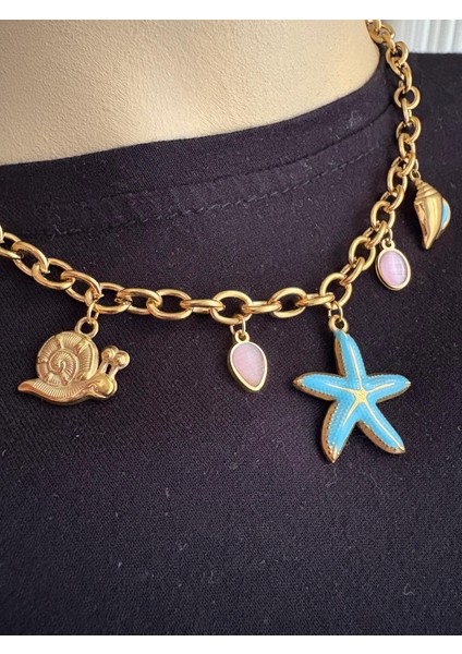 Çelik Charmlı Kolye fiyatları