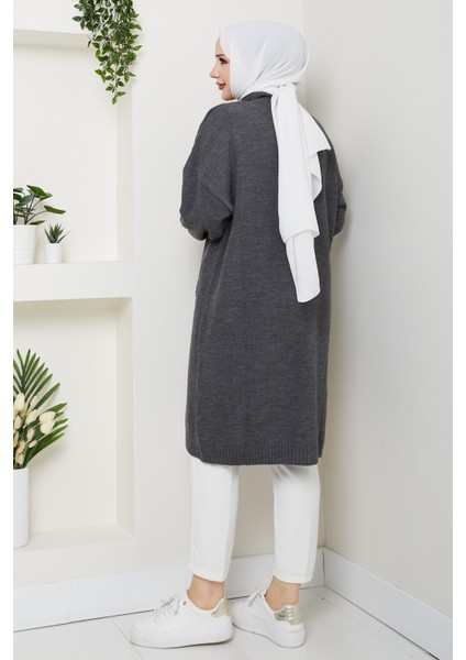 Kadın Yarım Balıkçı Yaka Örgü Detaylı Triko Tunik -PMK442 fırsatları