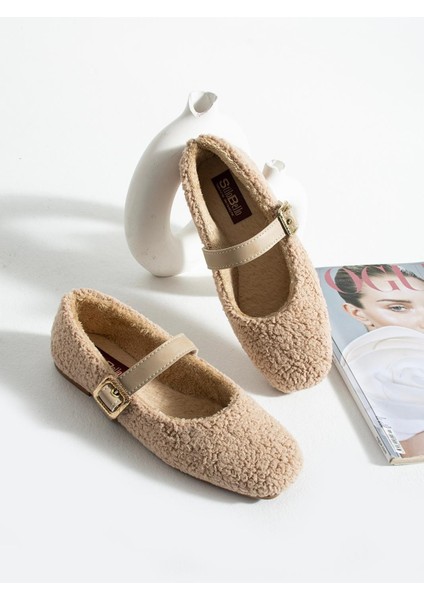 Kadın Kışlık Kemerli Tokalı Peluş Yünlü Tüylü Çeyiz Bohça Pofuduk Ev Içi Dış Mekan Babet modelleri