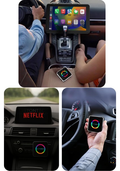 Android 13 Carplay Android Auto Ai Box, 4gb Ram 64GB Rom, Netflix Youtube Video Oynatma Destekli Mactivepro fırsatları