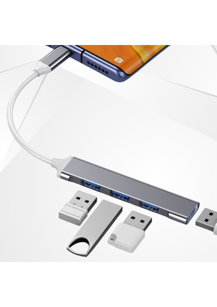 Port Multi Usb-C To USB 3.0 Adaptör | Hızlı Veri Transferi 4'ü 1 Arada Çok Fonksiyonlu Çözüm indirimleri