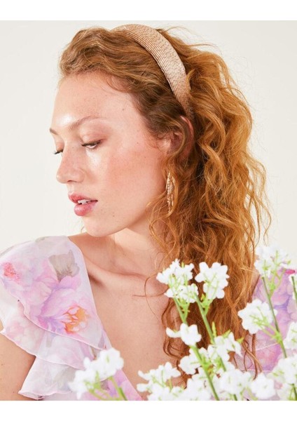 Gold Beaded Headband Gold modelleri