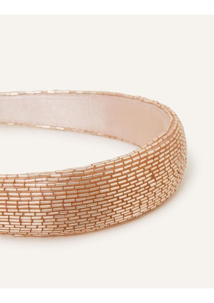 Gold Beaded Headband Gold indirimleri