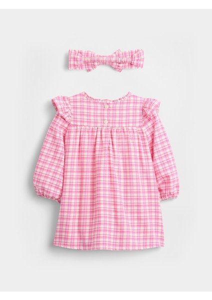 Bebek Pembe Gingham Elbise Seti modelleri