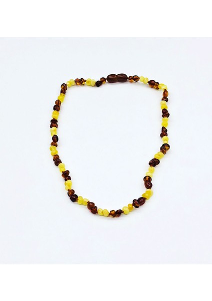 Çift Renk Orijinal Damla Kehribar Bebek Kolye fırsatları