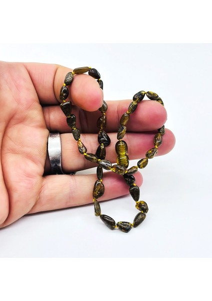 Parçacıklı Orijinal Damla Bebek Kehribar Kolye fiyatları