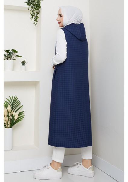 Kadın Büyük Beden Gold Detaylı Cepli Kapitone Yelek -PMK445 modelleri